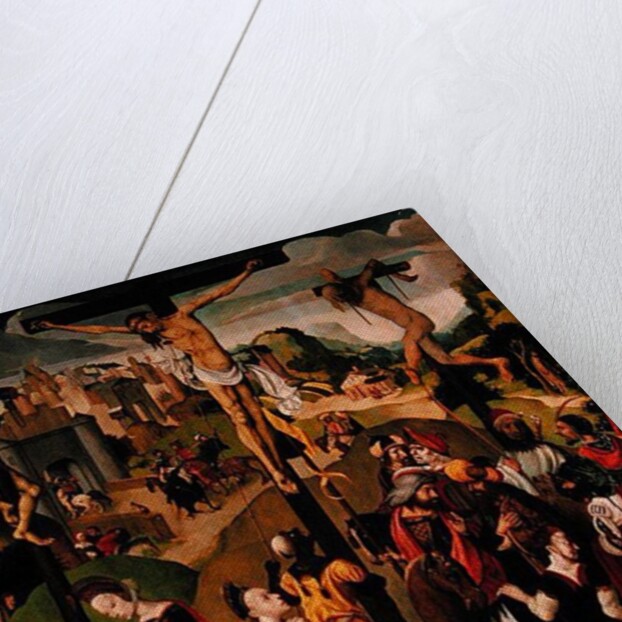 Centre panel of a Crucifixion triptych, 1490s by Master of the Virgo Inter Virgines