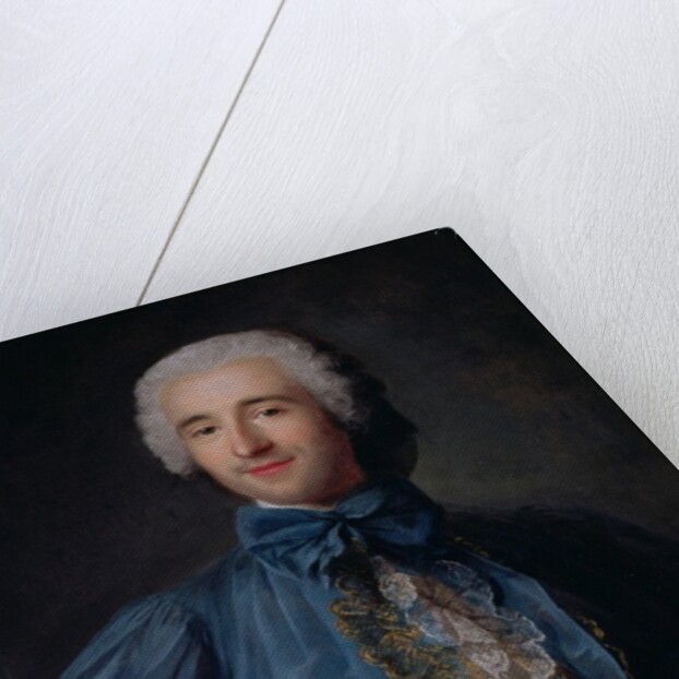 Portrait of a gentleman in a blue coat by Jean-Marc Nattier