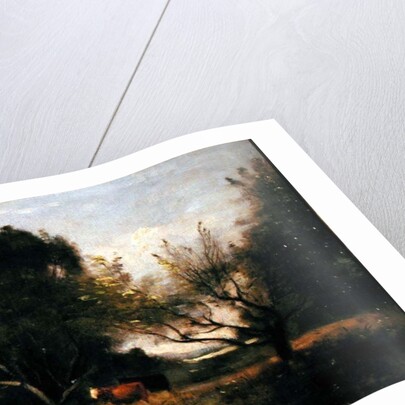 Landscape with Cattle by Jean Baptiste Camille Corot