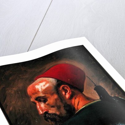 Head of an Arab in a Fez by Isidore Pils