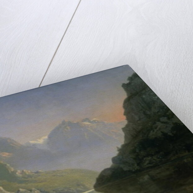 Souvenir of Savoy; Sunrise in the Mountains by Josephine Bowes