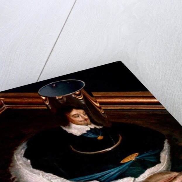 Anamorphic portrait of Charles I by Unknown Artist