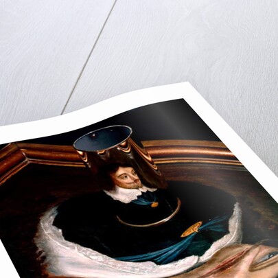 Anamorphic portrait of Charles I by Unknown Artist
