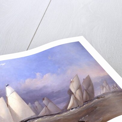 The America at Cowes, 1852 by Thomas Sewell Robins