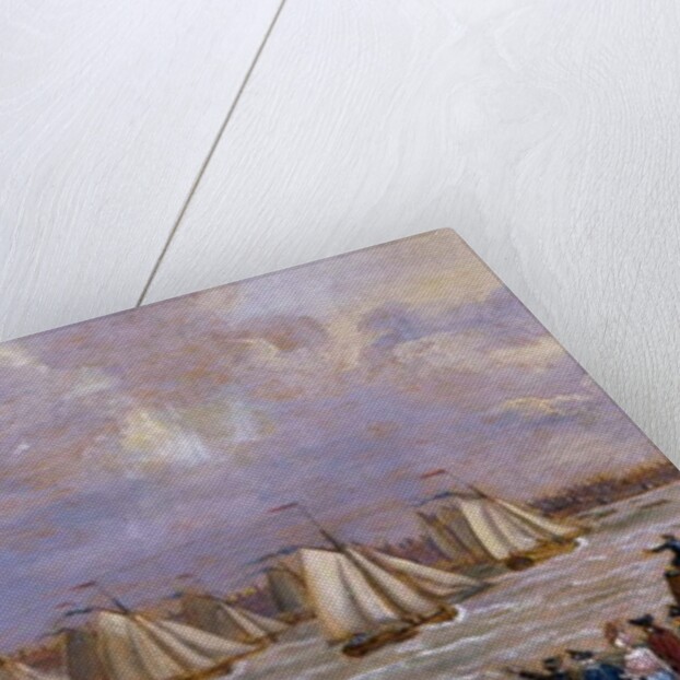 Yachts of the Cumberland Fleet racing off Lambeth Palace, 1775 by English School