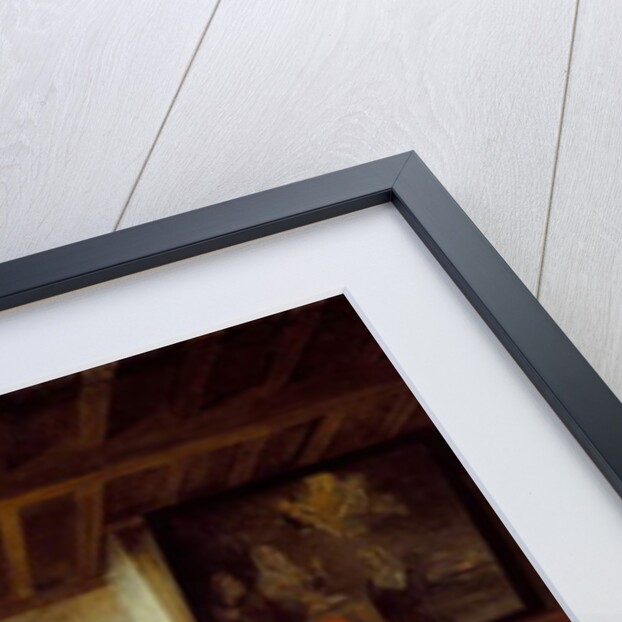 An Interior, with a Woman drinking with Two Men, and a Maidservant by Pieter de Hooch