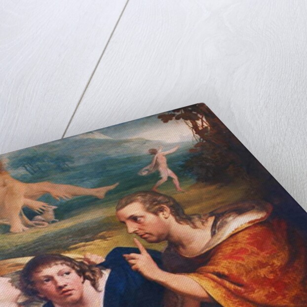 Portraits of James Barry and Edmund Burke in the characters of Ulysses and his companion fleeing from the Cave of Polyphemus, 1776 by James Barry