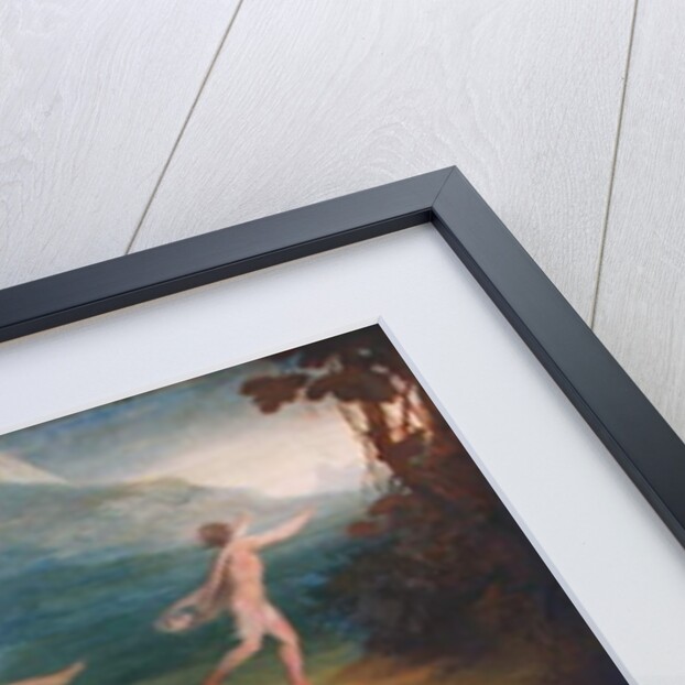 Portraits of James Barry and Edmund Burke in the characters of Ulysses and his companion fleeing from the Cave of Polyphemus, 1776 by James Barry