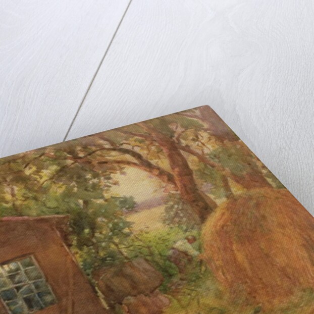 Corner of a rickyard, 1910 by Janie E. Beamish