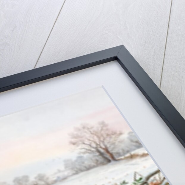 Pheasant and bramblefinch in the snow by Carl Donner