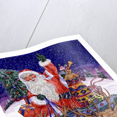 Father Christmas Setting Out on Christmas Eve by Catherine Bradbury