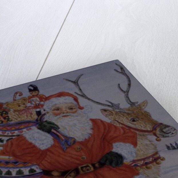 Father Christmas and his reindeer by Catherine Bradbury