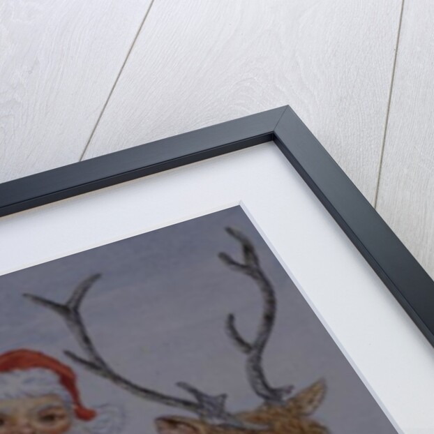 Father Christmas and his reindeer by Catherine Bradbury