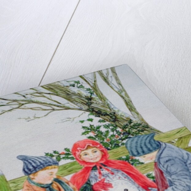 Building a snowman by Catherine Bradbury