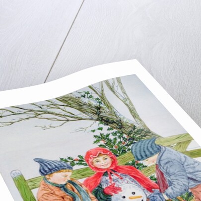 Building a snowman by Catherine Bradbury