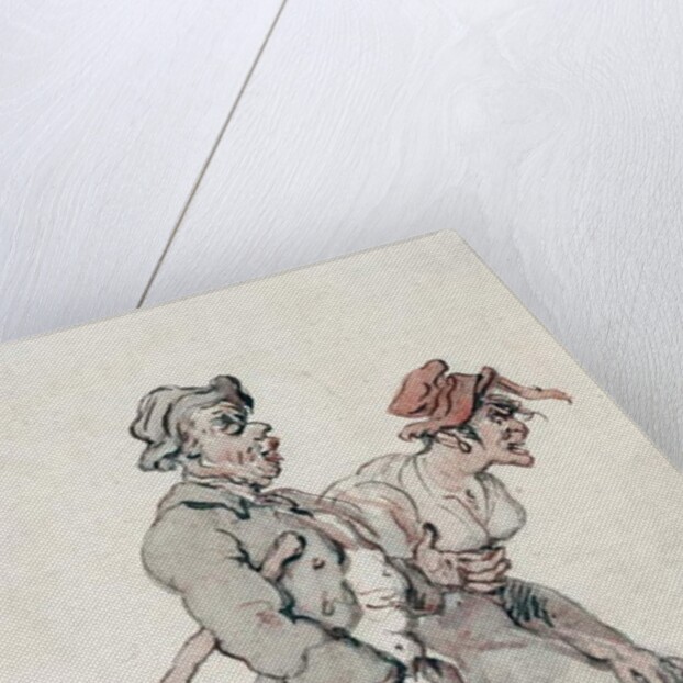 The Strollers by Thomas Rowlandson