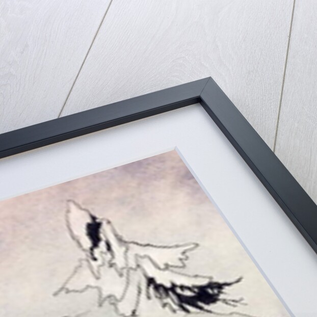 Gerda is terrified by the Snow Queen's advance guard, but she said 'Our Father' and is rescued by little bright angels by Arthur Rackham