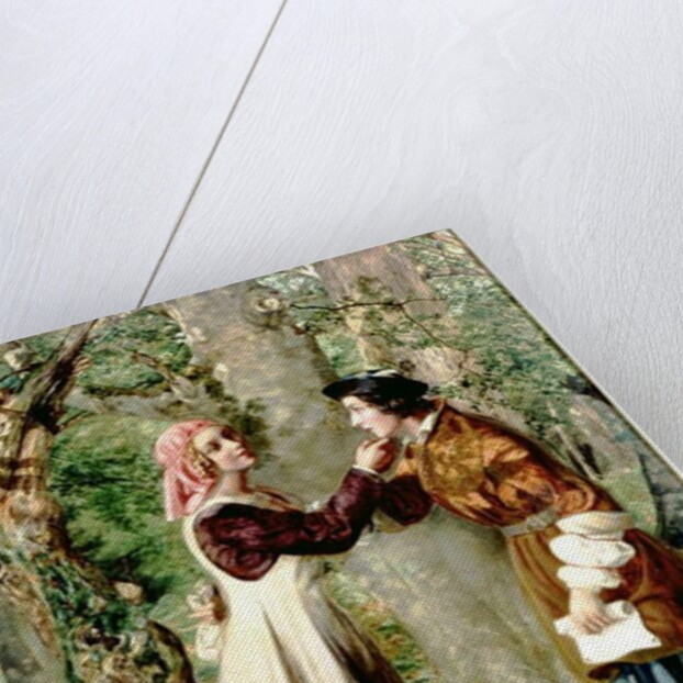 Celia Telling Rosalind that Orlando is in the Forest by Edward Rainford