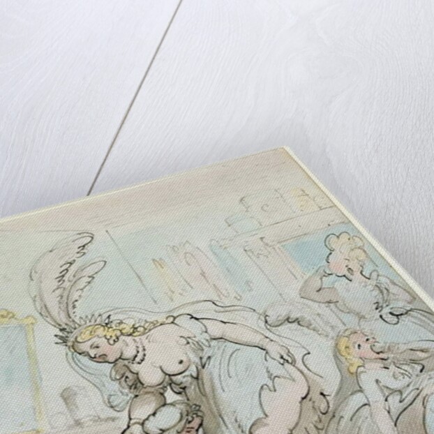 Actresses' Dressing Room at Drury Lane by Thomas Rowlandson