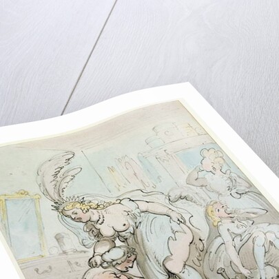 Actresses' Dressing Room at Drury Lane by Thomas Rowlandson