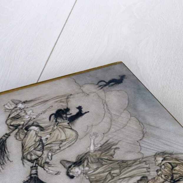 Hey! Up the Chimney Lass! Hey After you! by Arthur Rackham