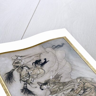 Hey! Up the Chimney Lass! Hey After you! by Arthur Rackham