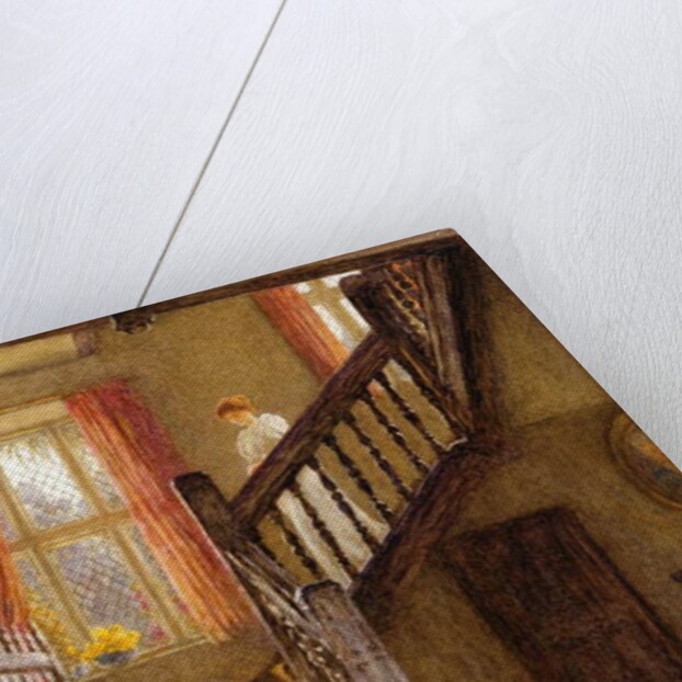The Staircase, Whittington Court, Gloucestershire by Helen Allingham