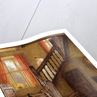 The Staircase, Whittington Court, Gloucestershire by Helen Allingham