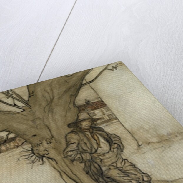 Rip's son, 'a precise counterpart of himself, as he went up the mountain', 1904 by Arthur Rackham