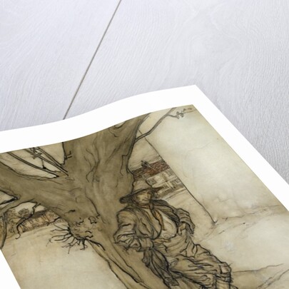 Rip's son, 'a precise counterpart of himself, as he went up the mountain', 1904 by Arthur Rackham