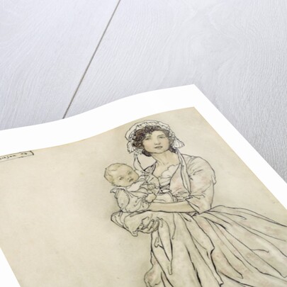 Rip's daughter and grandchild, 1904 by Arthur Rackham