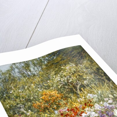 In the kitchen garden, Farringford by Helen Allingham