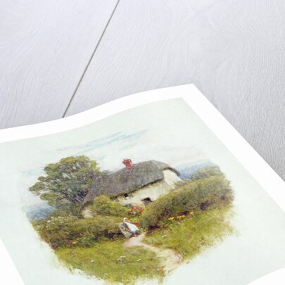 Young Girl by the Cottage Gate by Helen Allingham