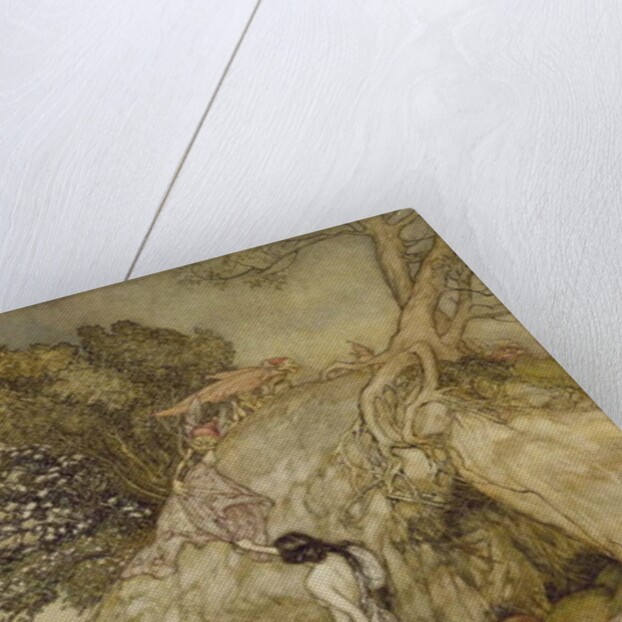 Girls by a Stream, 1906 by Arthur Rackham