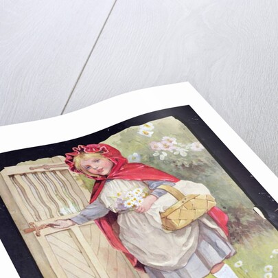Little Red Riding Hood at the Garden Gate by Ada Dennis