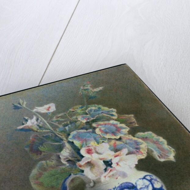 Geraniums in a China Jug, 1875 by Hector Caffieri