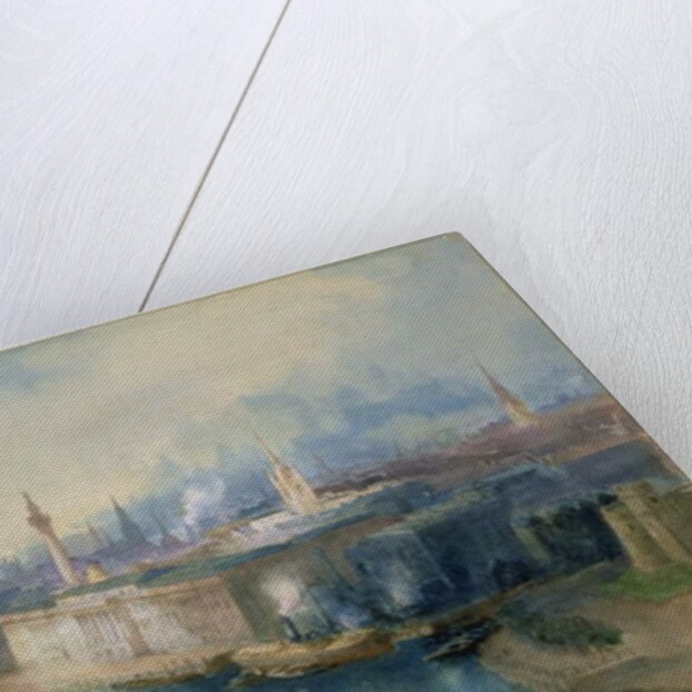 London from the Tower Bridge, 1914 by Richard Henry Wright