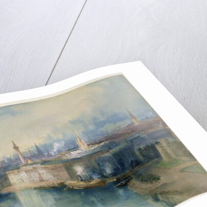 London from the Tower Bridge, 1914 by Richard Henry Wright