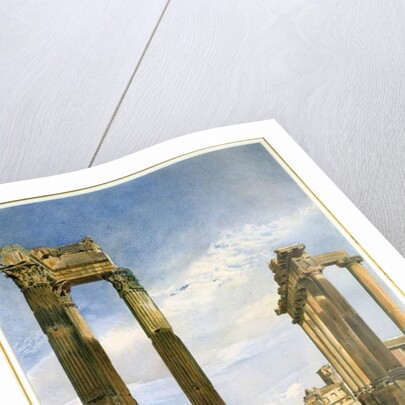 The Temples of Vespasian and Saturn, with the Temple of Castor Beyond, the Forum, Rome by Thomas Hartley Cromek