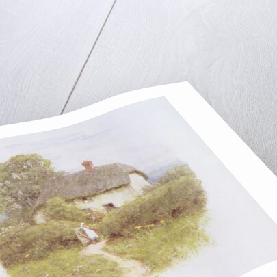 Young Girl by the Cottage Gate by Helen Allingham