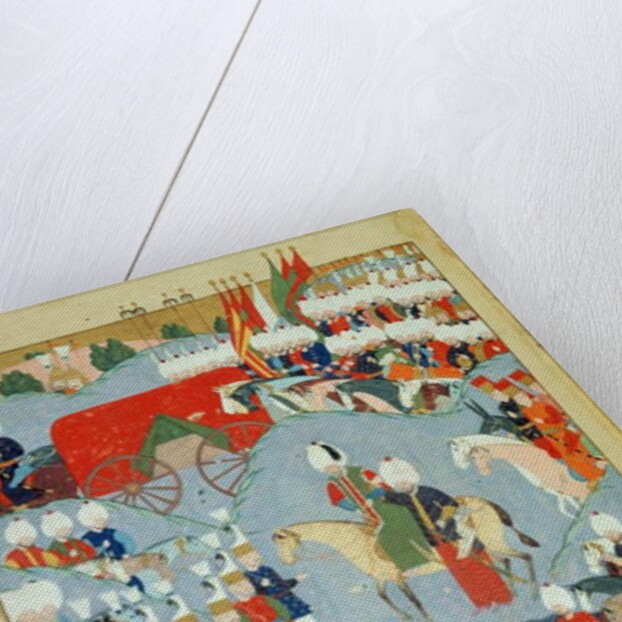 CBL T 413 fol.46a The Ailing Sultan Supported by his Vizir by Ottoman School