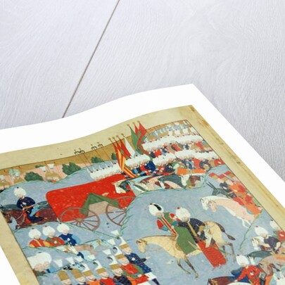 CBL T 413 fol.46a The Ailing Sultan Supported by his Vizir by Ottoman School