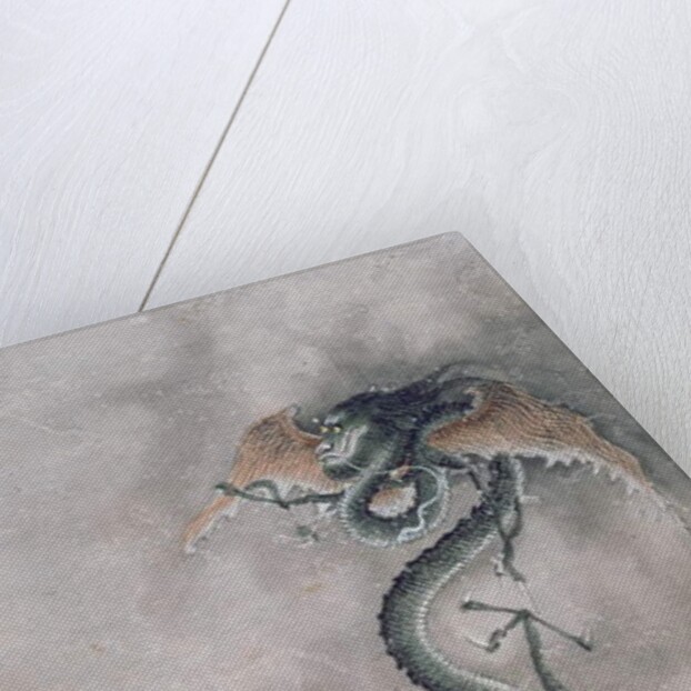 CBC 1839 A winged dragon, from an album of 12 depicting animals and birds, Chinese by Jiao Bingzhen