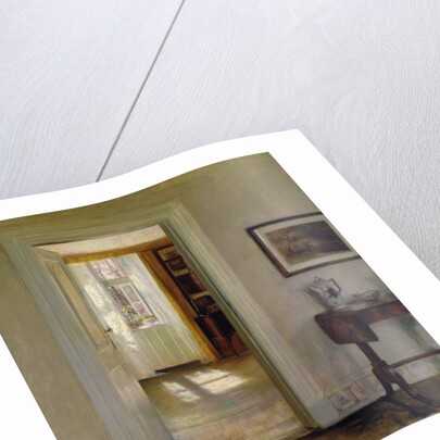 Interior with Garden by Carl Holsoe