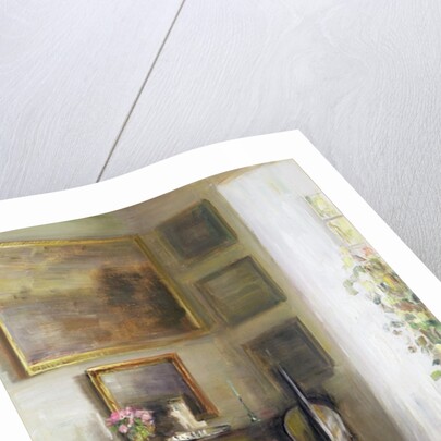 Interior with Cello and Spinet by Carl Holsoe