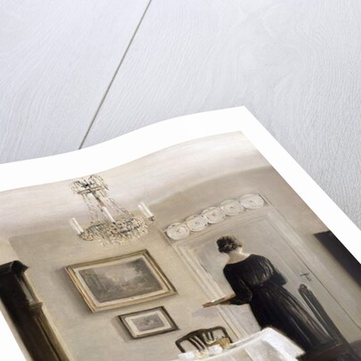 Interior with Lady Carrying Tray,c.1905 by Carl Holsoe