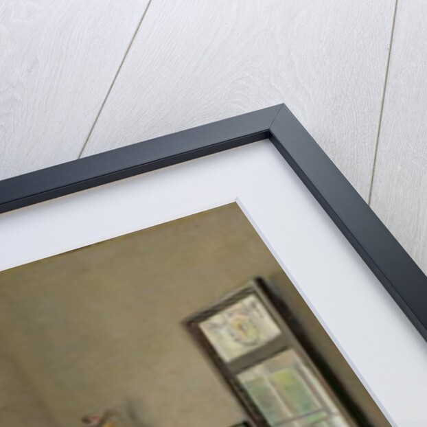 Interior with Woman Reading by Carl Holsoe