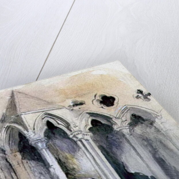 A Gothic Stairway in Chester Cathedral by John Ruskin