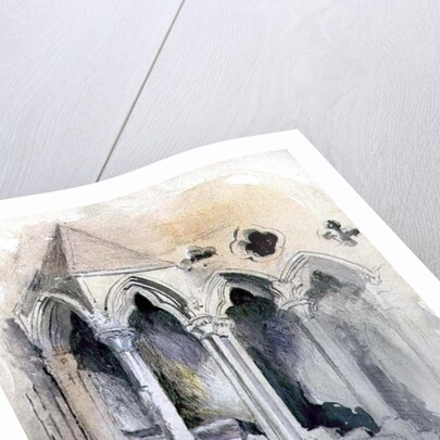 A Gothic Stairway in Chester Cathedral by John Ruskin