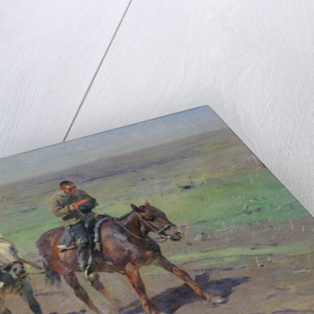 To the Budennyy Detachment, 1923 by Mitrofan Borisovic Grekov